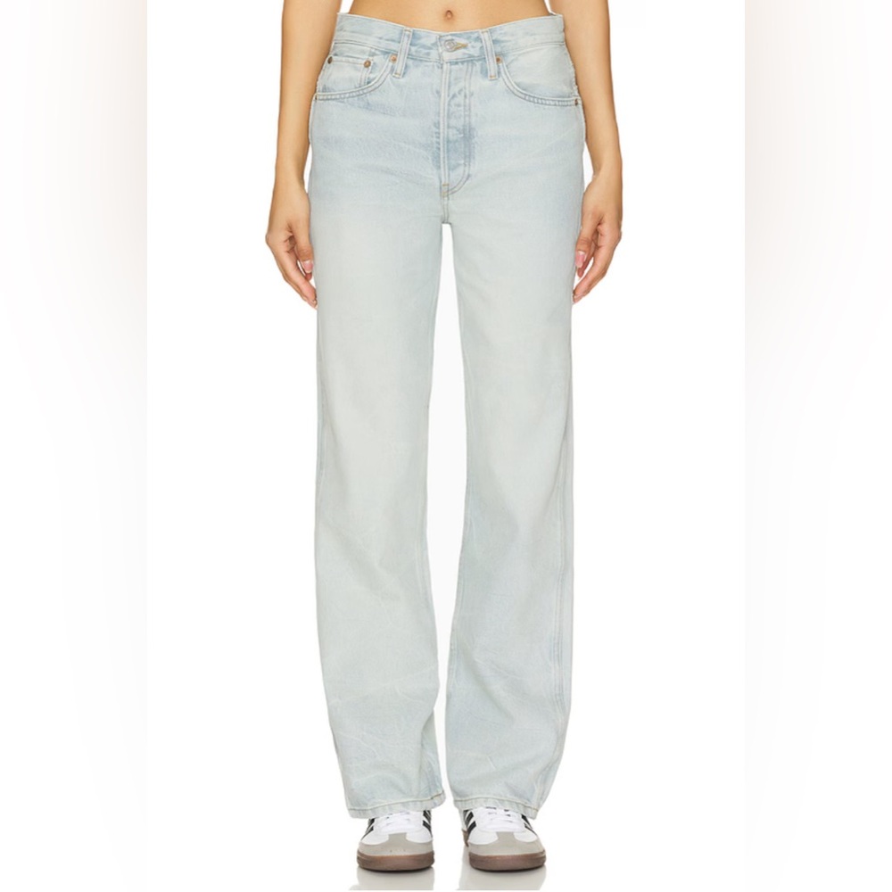 RE/DONE | NWT 90s High Rise Loose Jeans Ranch Water Light Wash $315 SZ 31 Cotton